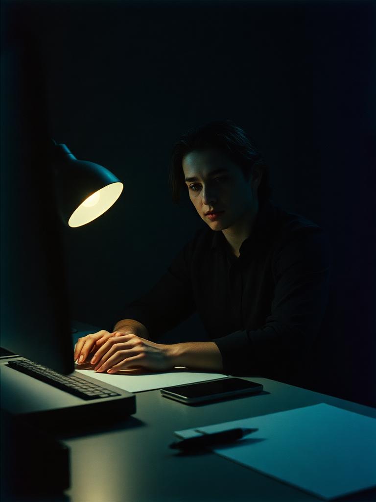 Late shift · Studio desk